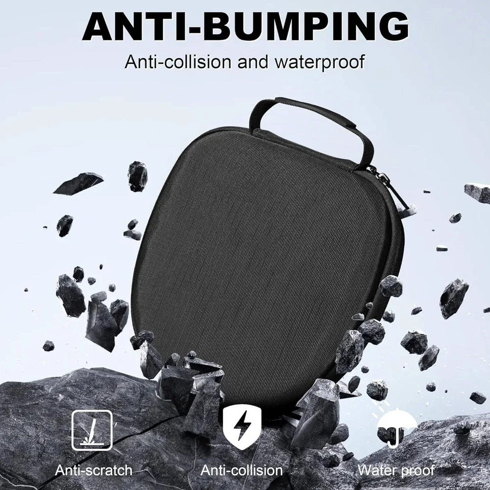 Travel Case for Bose QC25 QC35 QC45 Sony XM4 CH710 JBL T700BT Headphones Black